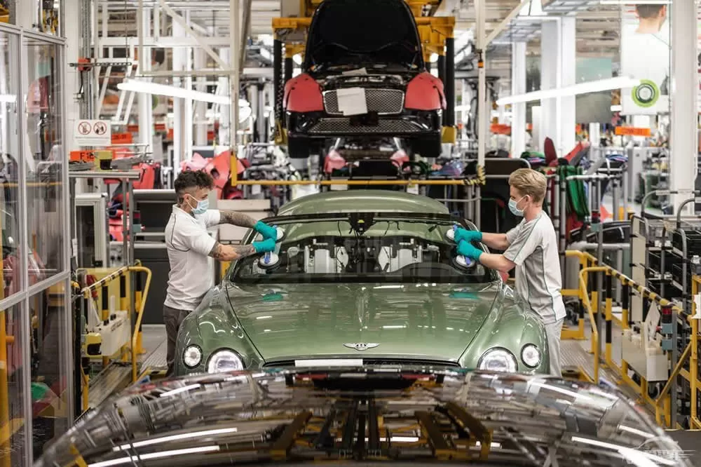A car workshop in the UK is manufacturing a car