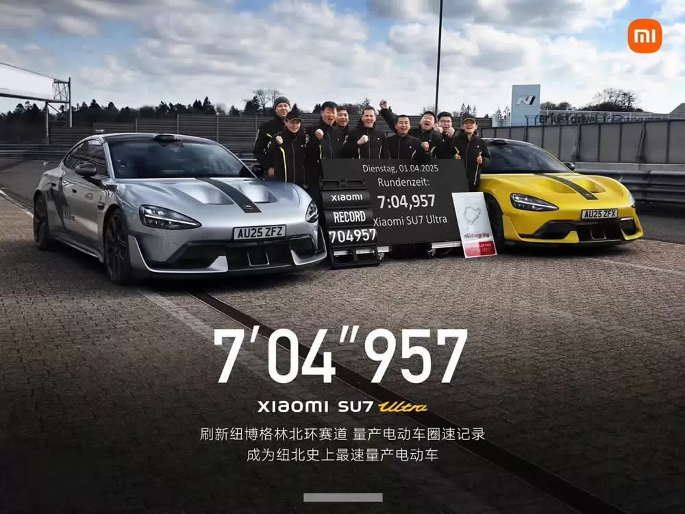 Xiaomi SU7 Ultra production car laps the Nürburgring