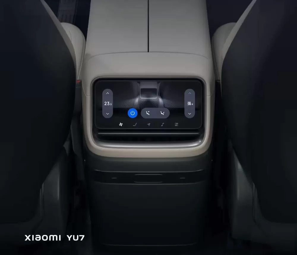 شاشة التحكم الخلفية لهاتف Xiaomi YU7